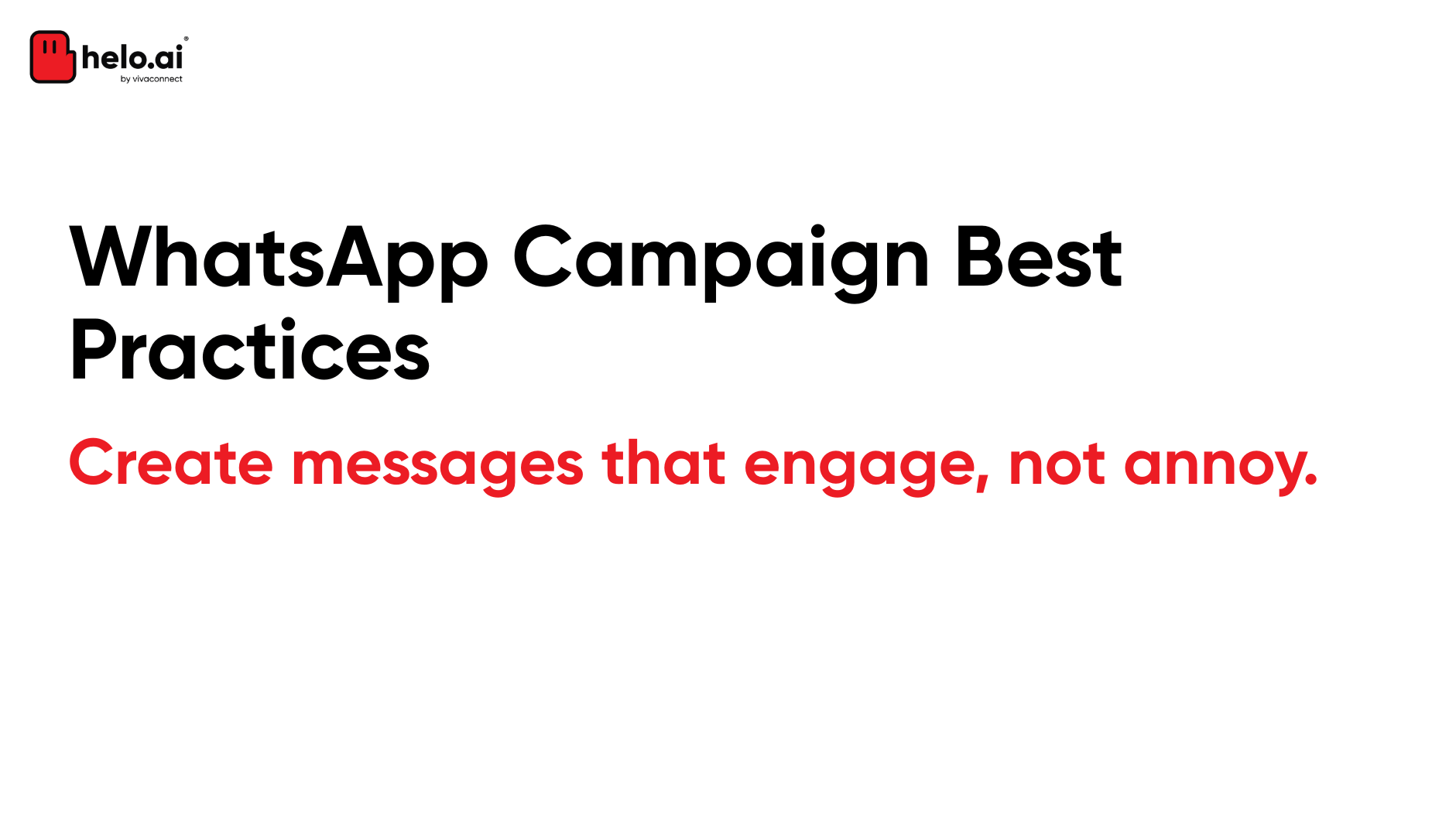WhatsApp Campaign Best Practices